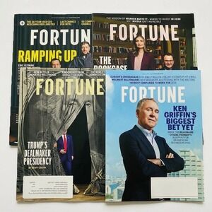 Lot of 4 Fortune Magazine Collectible 2025 2026 Finance AI Business Money Entrep